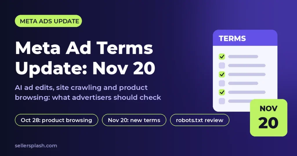 Meta Ad Terms Update: What Advertisers Should Do by Nov 20